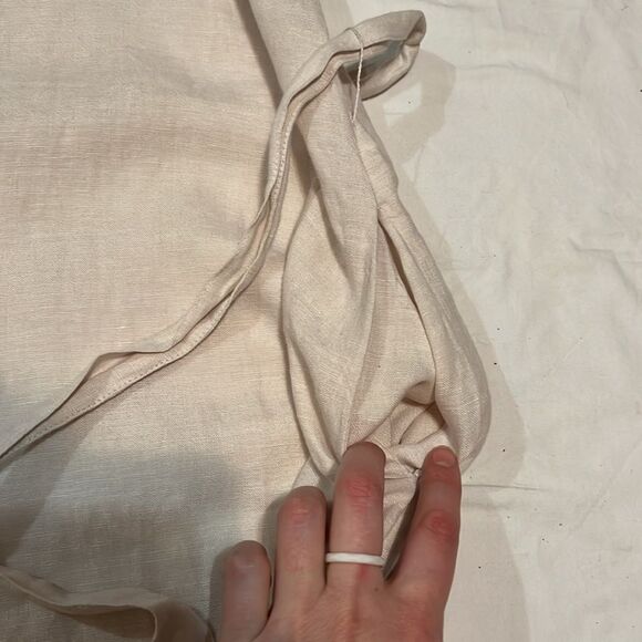 Rachel Ashwell Cream Simple Linen Dress - Picture 4 of 7